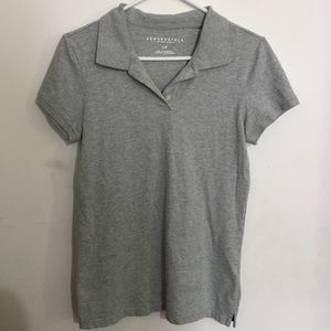 Gray polo shirt